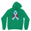 stomach cancer ribbon and rose Unisex Hoodie