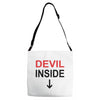 devil inside Adjustable Strap Totes