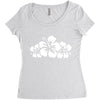 hawaiian flower Women's Triblend Scoop T-shirt