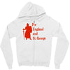 for england and st Zipper Hoodie