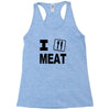 i eat meat Racerback Tank