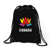 Canada Leaf LGBT Drawstring Bags