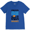 Class of 2017 Proud Grand Father Graduation V-Neck Tee