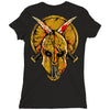 skull spartan Ladies Fitted T-Shirt