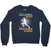 the best grandpas go running Crewneck Sweatshirt