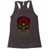 american football skull Racerback Tank