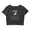 aries  christmas ugly sweater Crop Top