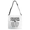 I Love You Grandpa Adjustable Strap Totes