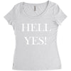 hell yes Women's Triblend Scoop T-shirt