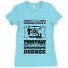 Never Underestimate A Pawpaw With An Engineer Degree Ladies Fitted T-Shirt