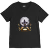witch cat night V-Neck Tee
