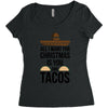 i love you and tacos. Women's Triblend Scoop T-shirt