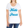 my kids have paws Ladies Curvy T-Shirt