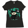 mo hawk ninja Ladies Fitted T-Shirt