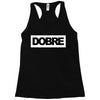 Dobre Black/White Racerback Tank
