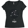 Virgo Zodiac Sign Minimal Design Women's Triblend Scoop T-shirt