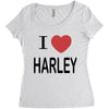 i love harley Women's Triblend Scoop T-shirt