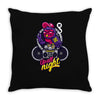 up all night Throw Pillow
