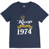 kings are born in 1974 V-Neck Tee