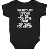 yoga pose post Baby Bodysuit