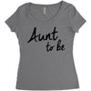aunt to be Women's Triblend Scoop T-shirt