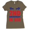 2nd amendment in use Ladies Fitted T-Shirt