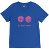 all natural 20 breasts dice V-Neck Tee
