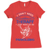 I Don't Need Therapy Just to Go Paragliding Ladies Fitted T-Shirt