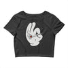 mickey mouse high pop Crop Top