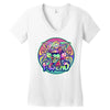 psycho cat Women's V-Neck T-Shirt