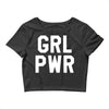 girl power white logo Crop Top