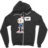 bummer, man Zipper Hoodie