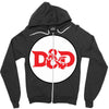 black red Zipper Hoodie