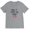 happy 1st father day V-Neck Tee