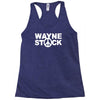 wayne's world waynestock festival Racerback Tank