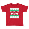 reindeer christmas ugly sweater Toddler T-shirt