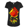 life is basketball Maternity Scoop Neck T-shirt