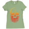 skull gradient Ladies Fitted T-Shirt