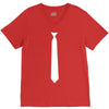 skinny white tie V-Neck Tee