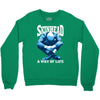skinhead a way of life blue ideal birthday gift present. Crewneck Sweatshirt
