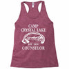 camp crystal lake counselor Racerback Tank