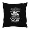 Motorcycles Papaw Throw Pillow