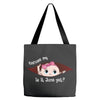 June Peeking Out Baby Girl Tote Bags