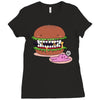 monster burger Ladies Fitted T-Shirt