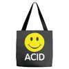 acid house smiley face 90's rave club hardcore party Tote Bags