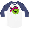 raph   tmnt facemelt 3/4 Sleeve Shirt