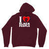 i love black people Unisex Hoodie