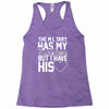 military has my soldier i have his heart Racerback Tank