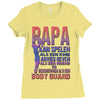 papa   body guard Ladies Fitted T-Shirt