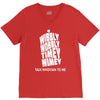 wibbly wobbly timey wimey talk whovian to me V-Neck Tee